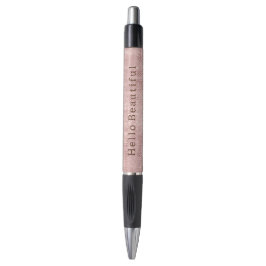 Caneta Glitter Castanho Rosa Dourado