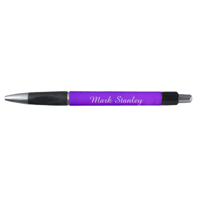 Caneta Gradiente azul e roxo (Frente)
