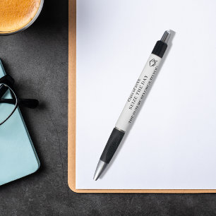 Caneta Graduação de citação preto branco