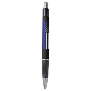 Caneta gráfico da bandeira americana Thin Blue Line em um