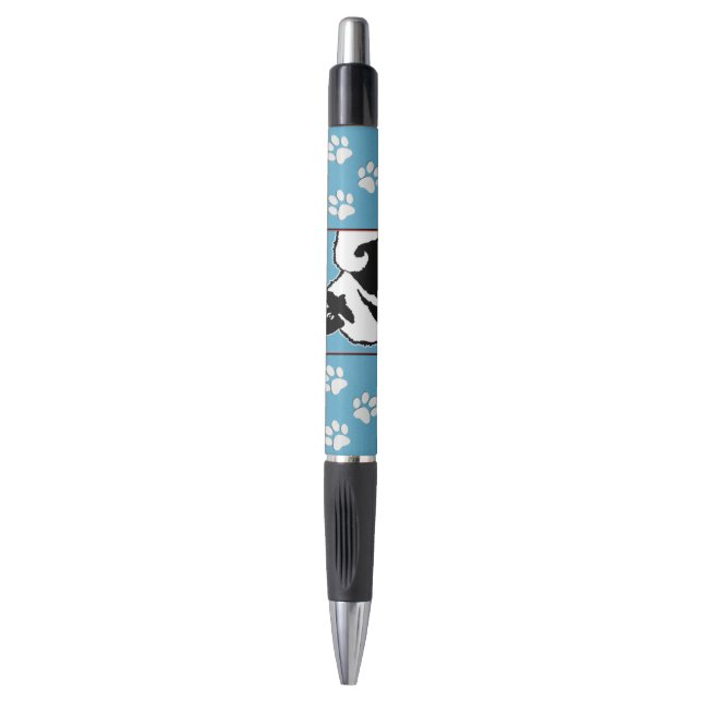Caneta Gráficos Keeshond - Arte de Cachorro Original (Frente Vertical)