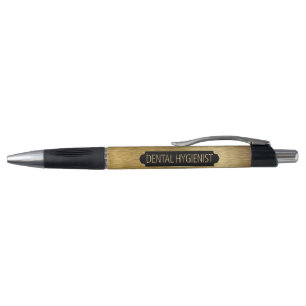 Caneta Higienista dentário - Preto e Dourado