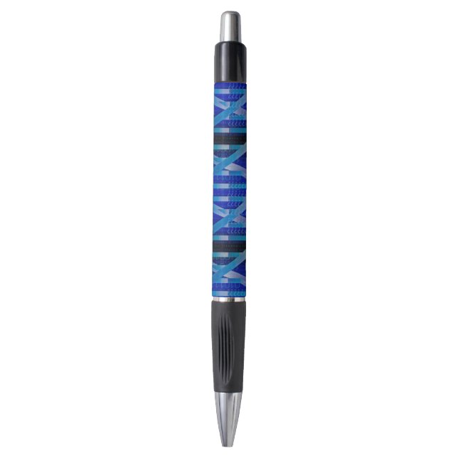 Caneta ID de DNA Azul Ciência Médica (Frente Vertical)