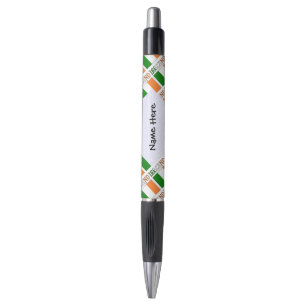 Caneta Irlanda e Bandeira Irlandesa Personalizadas 