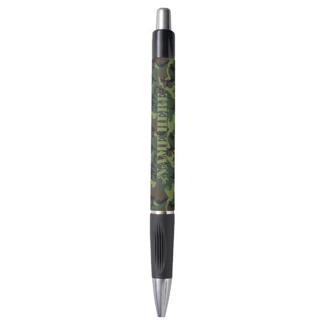 CANETA LÁPIS DE CAMOFLAGEM PERSONALIZADO (Frente Vertical)