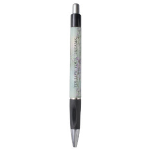 Caneta Lavanda Romântica Roxo Floral