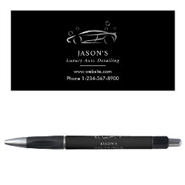 Caneta Limpeza de Carros de Luxo Preto e Prata Detalhamen
