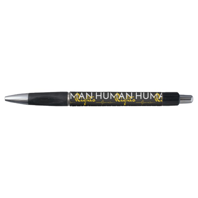 Caneta Linha de vida dos direitos humanos (Frente)