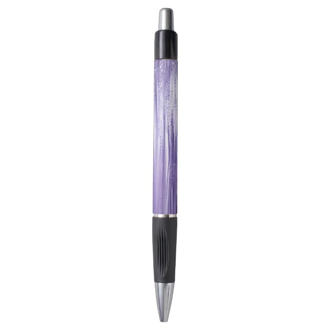 Caneta Listras de Brilho Roxo (Frente Vertical)