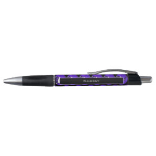 Caneta Livro Roxo e Pena Promocional