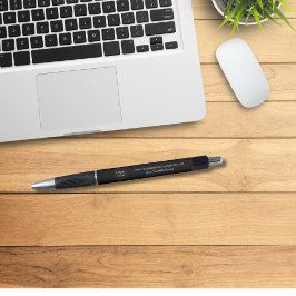 Caneta Logotipo corporativo preto