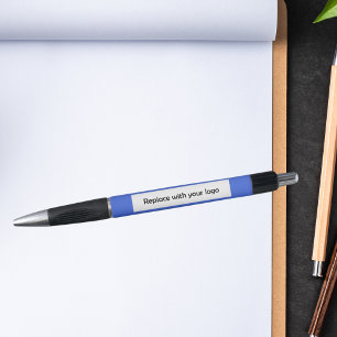 Caneta Logotipo de negócios corporativo azul