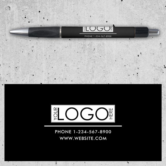 Caneta Logotipo de Negócios Profissional Contactos Simple (Professional Business Logo Contact Details Simple Pen)