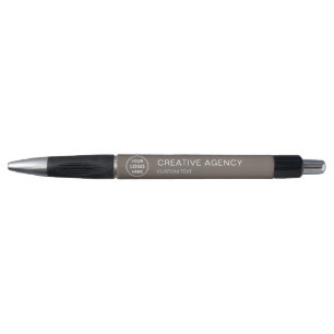 Caneta Logotipo Personalizado Minimalista Empresarial Cor