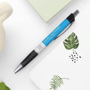 Caneta Logotipo Personalizado Moderno Céu Azul Simples Em