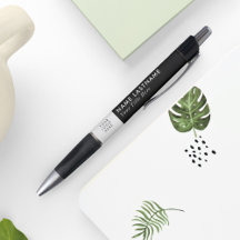 Logotipo Personalizado Título Nome Preto Branco El