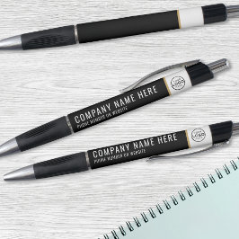 Caneta Logotipo Preto da Empresa Negócios