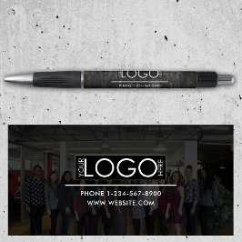 Caneta Logotipo Profissional de Empresa Foto Detalhes de 