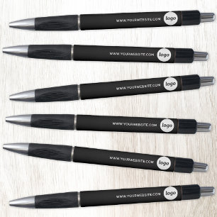 Caneta Logotipo Simples Com Empresa De Promocionais Para 