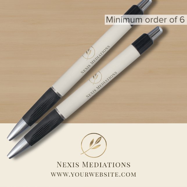 Caneta Logotipo Simples e Elegante de Escritório (Criador carregado)