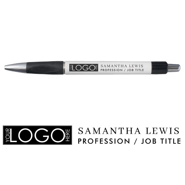 Caneta Logotipo & Texto Comercial Profissional Promociona (Professional Promotional Business Logo & Text Pen)