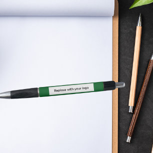 Caneta Logotipo verde de negócios corporativo da floresta