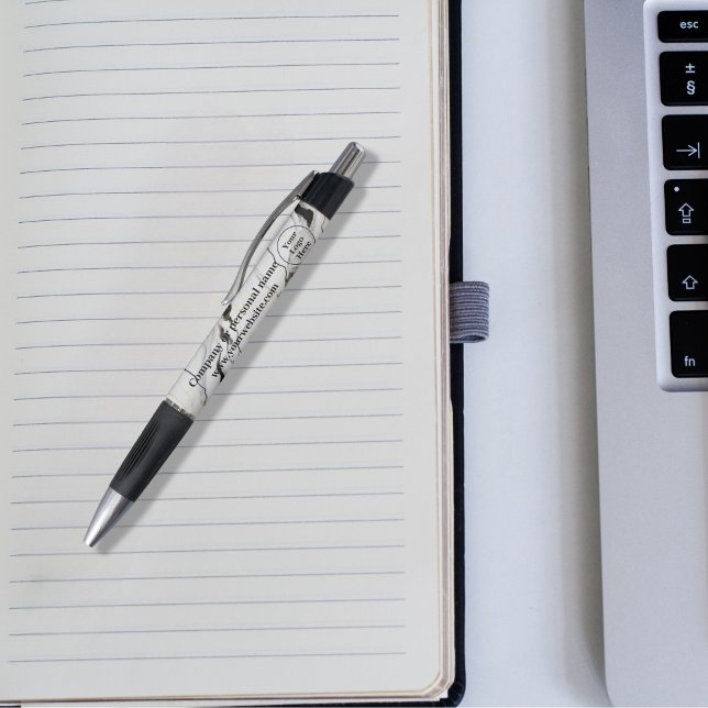 Caneta Mármore preto e branco (Criador carregado)