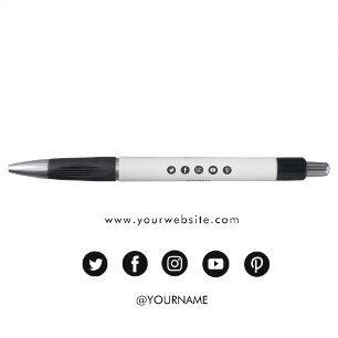Caneta Mídia social de site de negócios minimalista moder