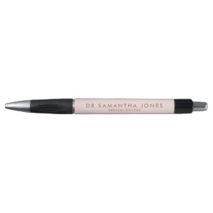 Caneta Minimalista Moderno Profissional Rosa Médico