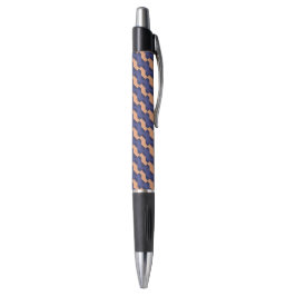 Caneta Modern Geometric Interlocking Pattern Custom Pen