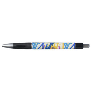 Caneta Moderno Splash de Tinta Festivo Abstrato