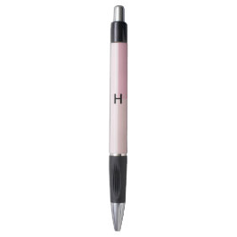 Caneta Monograma Bege Pastel Rosa Pálido Colorblock