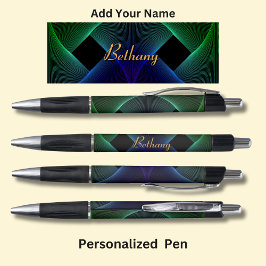 Caneta Nome da alteração Giro verde-geométrico