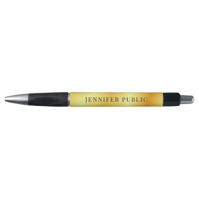 Caneta Nome do Modelo de Ouro Falso com Estilo Personaliz (Frente)
