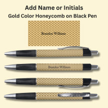 Nome ou Iniciais em Honeycomb Dourado