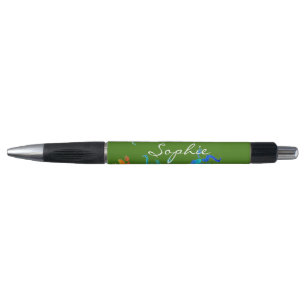 Caneta Nome personalizado "eco-natureza verde da lagartix