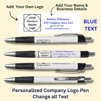 Caneta Nome personalizado Empresa telefone e-mail,  Texto