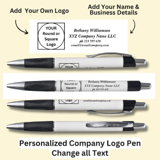 Caneta Nome personalizado Nome da empresa e email por tel