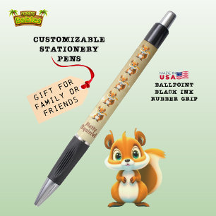 Caneta Noz-Squirrel Cute Willife Character 🐿