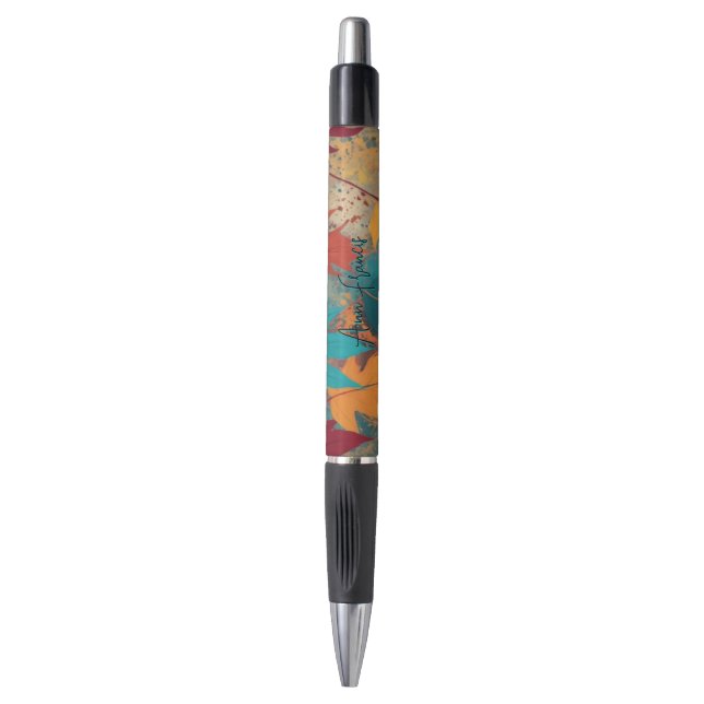 Caneta O outono deixa cores vibrantes legantes (Frente Vertical)