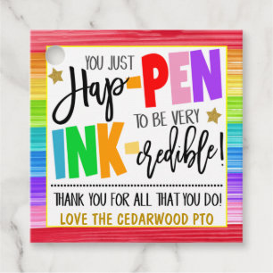 Caneta Obrigado Etiqueta de Presente