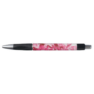 Caneta Ondas de Tinta Rosa abstrato