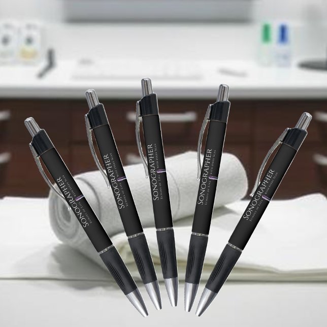 Caneta Ondas de Ultrassom Coloridas por Sonógrafo (Sonographer-Colorful Ultrasound Waves Pen)