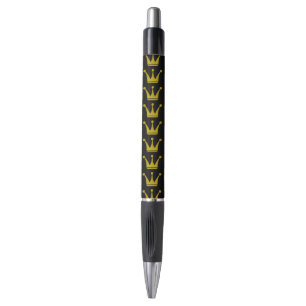 Caneta Ouro Royal Crowns Border + seu backgr. & ideias