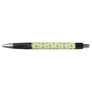 Caneta Padrão de Abacaxi de Verão Tropical e Folhas de