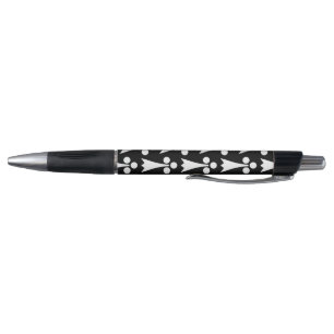 Caneta Padrão de Arminho, Padrão Medieval, Branco no Pret
