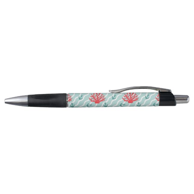 Caneta Padrão de Coral Vermelho 1 (Topo)
