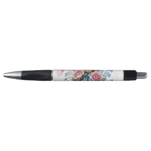 Caneta Padrão de Videira Floral – Arte Boho de Aquarela S