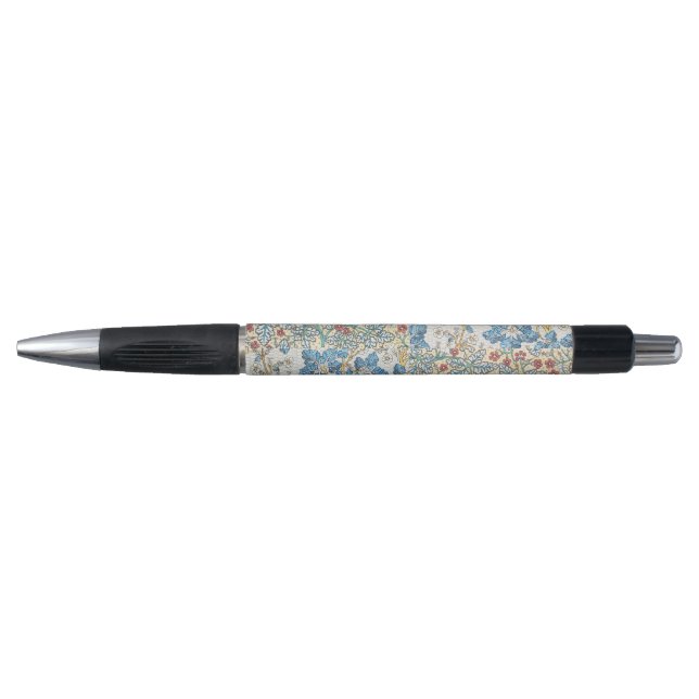 Caneta Padrão Floral de Gerânio Selvagem Art Nouveau Anti (Frente)