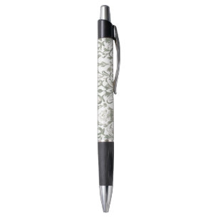 Caneta Padrão Floral Elegante Vintage